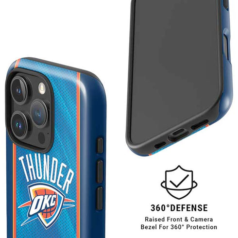 NBA Oklahoma City Thunder Blue Jersey iPhone 16 Pro Max Magsafe Impact Case