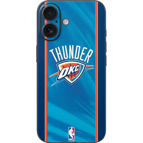 NBA Oklahoma City Thunder Blue Jersey iPhone 16 Skin