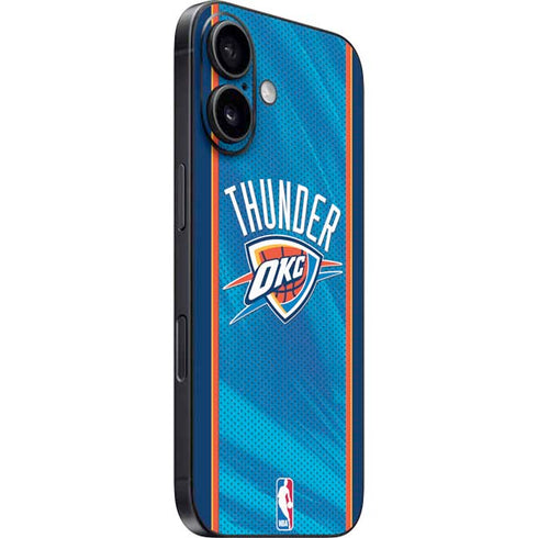 NBA Oklahoma City Thunder Blue Jersey iPhone 16 Skin