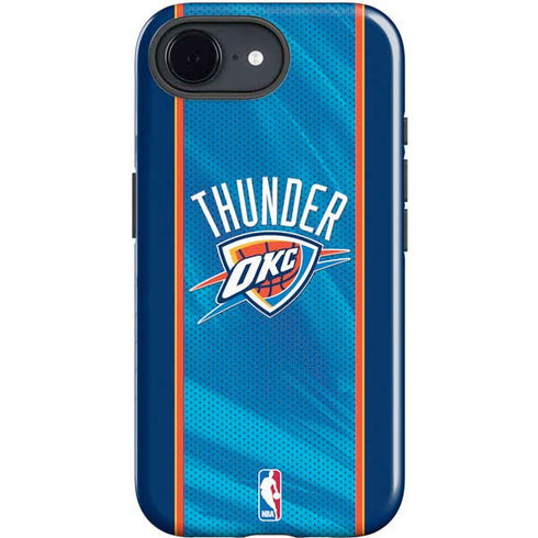 NBA Oklahoma City Thunder Blue Jersey iPhone 16e Impact Case