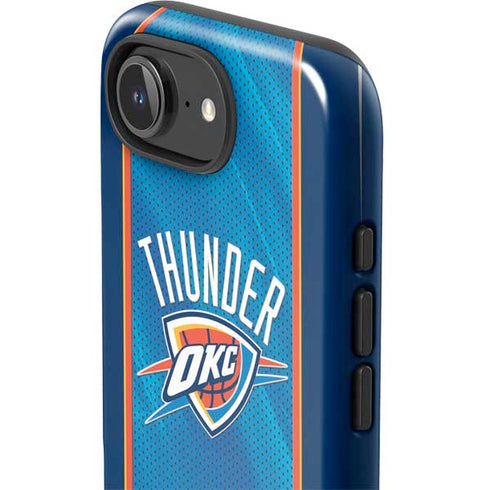 NBA Oklahoma City Thunder Blue Jersey iPhone 16e Impact Case