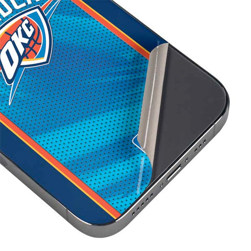 NBA Oklahoma City Thunder Blue Jersey iPhone 16e Skin