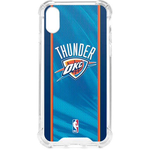NBA Oklahoma City Thunder Blue Jersey iPhone XS Clear Case