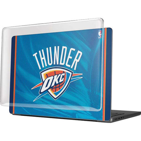 NBA Oklahoma City Thunder Blue Jersey MacBook Pro 14in (2021-24) Case plus Skin