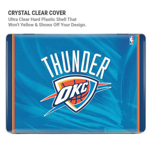 NBA Oklahoma City Thunder Blue Jersey MacBook Pro 14in (2021-24) Case plus Skin