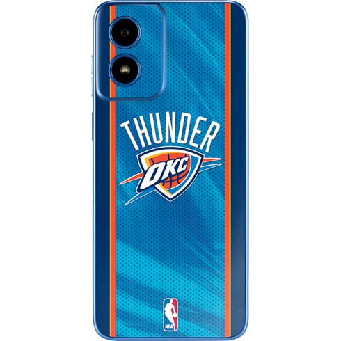 NBA Oklahoma City Thunder Blue Jersey Moto G Play 4G (2024) Skin