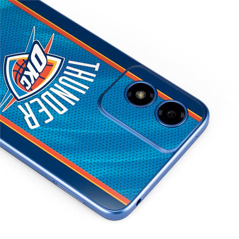 NBA Oklahoma City Thunder Blue Jersey Moto G Play 4G (2024) Skin