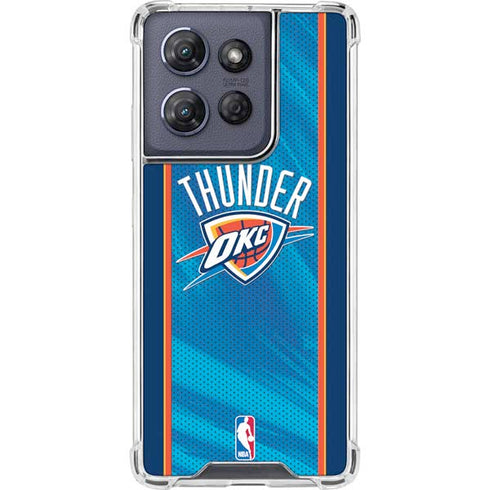 NBA Oklahoma City Thunder Blue Jersey Moto G Play 5G (2025) Clear Case