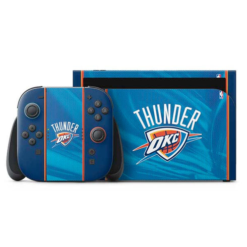 NBA Oklahoma City Thunder Blue Jersey Nintendo Skins