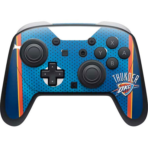 NBA Oklahoma City Thunder Blue Jersey Nintendo Switch 2 (2025) Pro Controller Skin