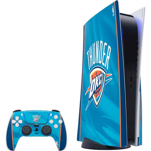 NBA Oklahoma City Thunder Blue Jersey PlayStation PS5 Skins