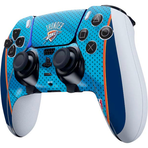 NBA Oklahoma City Thunder Blue Jersey PS5 DualSense Edge Pro Controller Skin