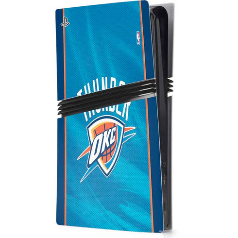NBA Oklahoma City Thunder Blue Jersey PS5 Pro Console Skin