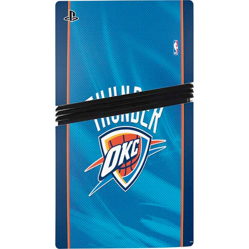 NBA Oklahoma City Thunder Blue Jersey PS5 Pro Console Skin