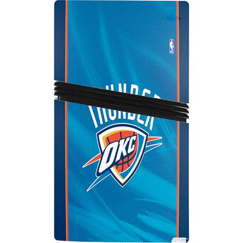 NBA Oklahoma City Thunder Blue Jersey PS5 Pro Console Skin