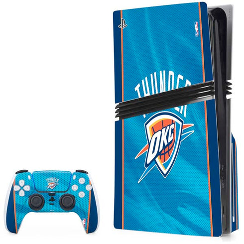 NBA Oklahoma City Thunder Blue Jersey PlayStation PS5 Skins