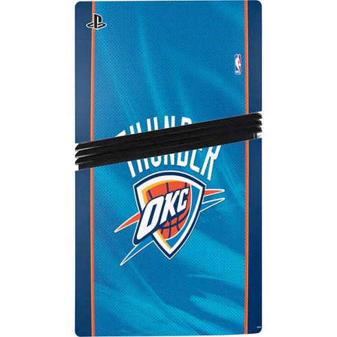NBA Oklahoma City Thunder Blue Jersey PS5 Pro Disk Console Skin