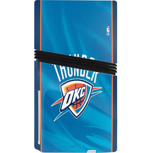 NBA Oklahoma City Thunder Blue Jersey PS5 Pro Disk Console Skin
