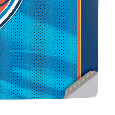 NBA Oklahoma City Thunder Blue Jersey PS5 Pro Disk Console Skin