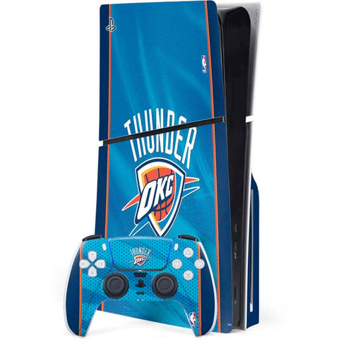 NBA Oklahoma City Thunder Blue Jersey PlayStation PS5 Skins