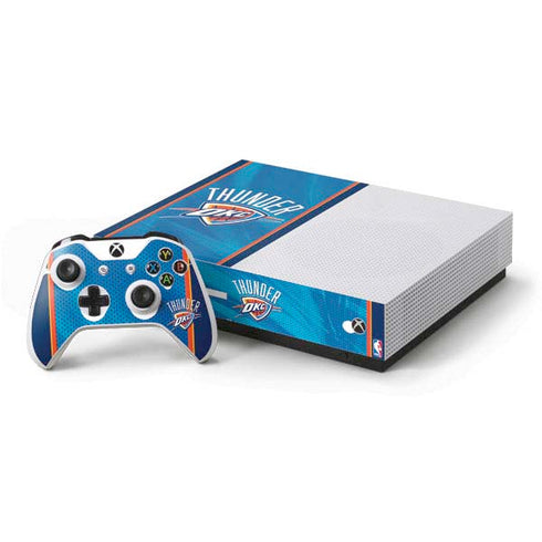 NBA Oklahoma City Thunder Blue Jersey Xbox One S All-Digital Edition Bundle Skin