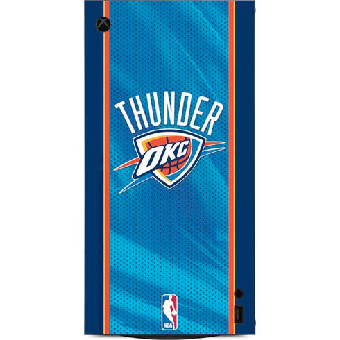 NBA Oklahoma City Thunder Blue Jersey XBox Series X Digital Edition Console Skin
