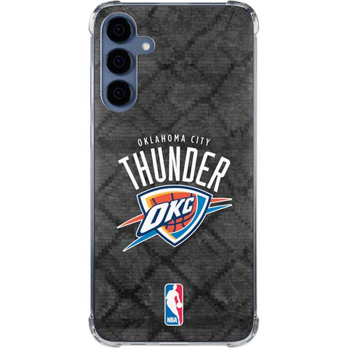 NBA Oklahoma City Thunder Dark Rust Galaxy A35 5G Clear Case