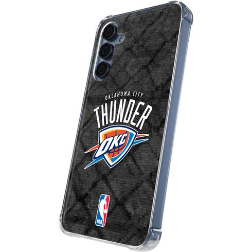 NBA Oklahoma City Thunder Dark Rust Galaxy A35 5G Clear Case