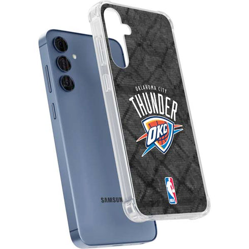 NBA Oklahoma City Thunder Dark Rust Galaxy A55 5G Clear Case