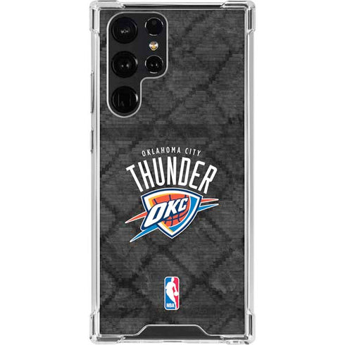 NBA Oklahoma City Thunder Dark Rust Galaxy S23 Ultra Clear Case