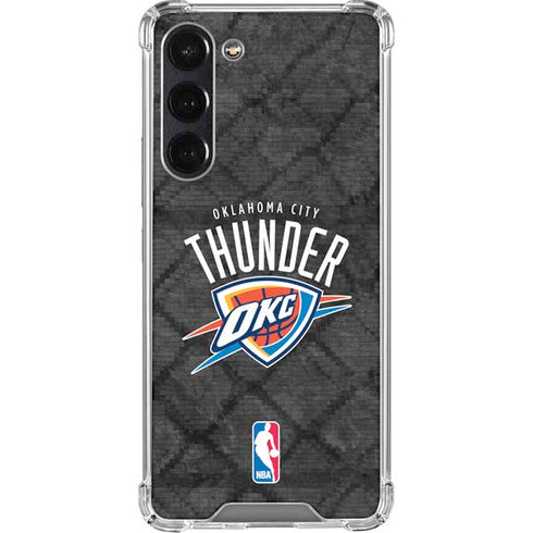 NBA Oklahoma City Thunder Dark Rust Galaxy S24 FE Clear Case