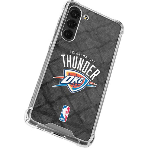 NBA Oklahoma City Thunder Dark Rust Galaxy S24 FE Clear Case