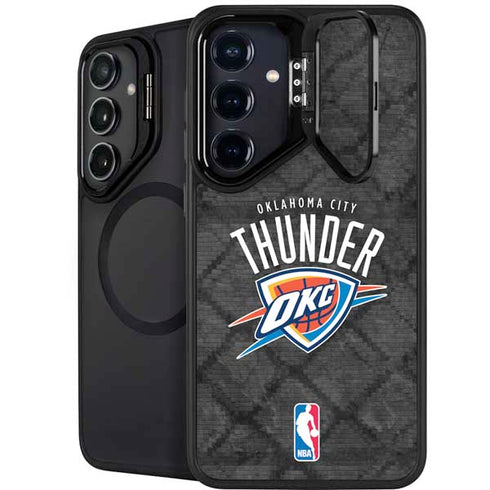 NBA Oklahoma City Thunder Dark Rust Galaxy S24 FE Kickstand Case