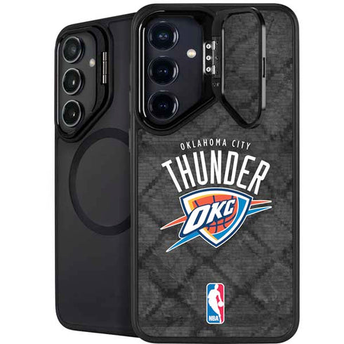 NBA Oklahoma City Thunder Dark Rust Galaxy S25 Plus Kickstand Case