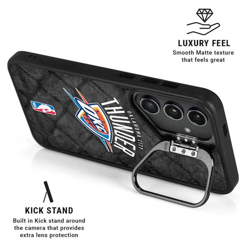 NBA Oklahoma City Thunder Dark Rust Galaxy S24 Plus Kickstand Case