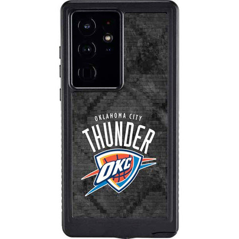 NBA Oklahoma City Thunder Dark Rust Galaxy S24 Ultra Waterproof Case