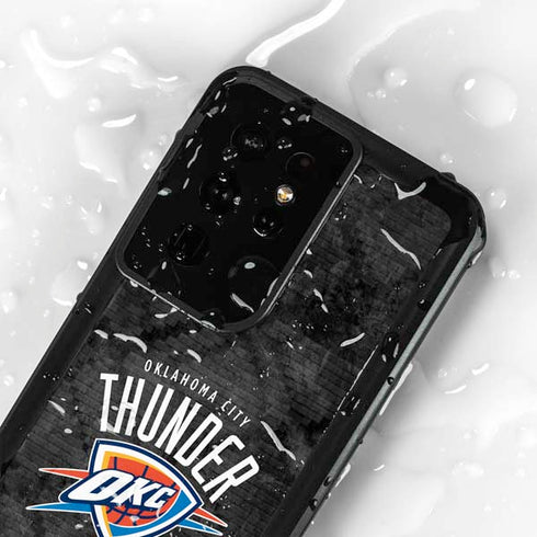 NBA Oklahoma City Thunder Dark Rust Galaxy S24 Ultra Waterproof Case