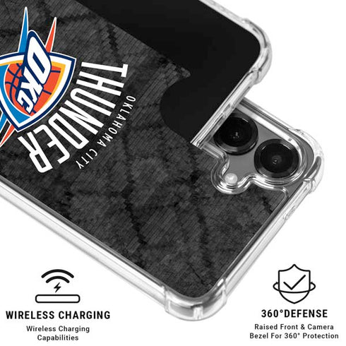 NBA Oklahoma City Thunder Dark Rust Galaxy S26 Clear Case