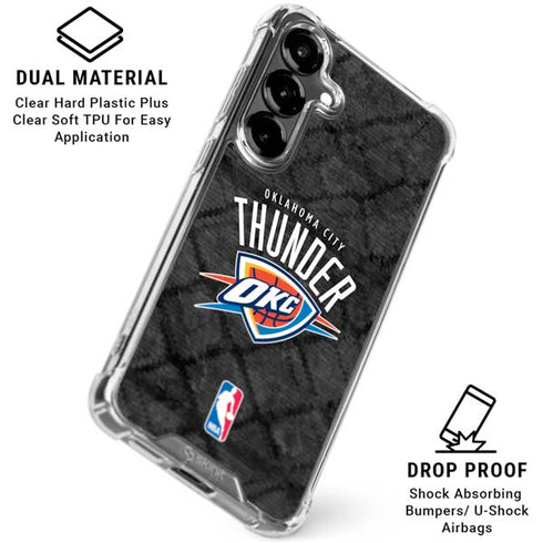 NBA Oklahoma City Thunder Dark Rust Galaxy S26 Clear Case