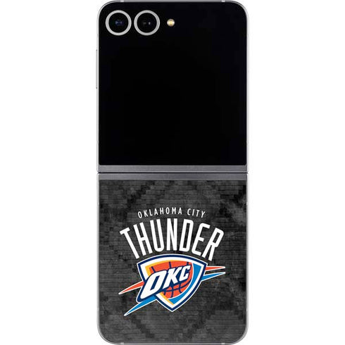 NBA Oklahoma City Thunder Dark Rust Galaxy Z Flip6 Skin
