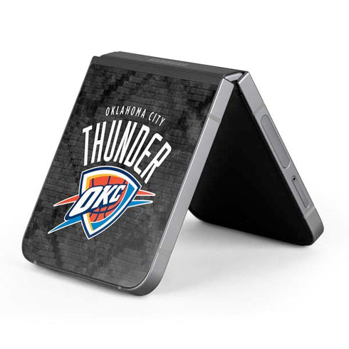 NBA Oklahoma City Thunder Dark Rust Galaxy Z Flip6 Skin