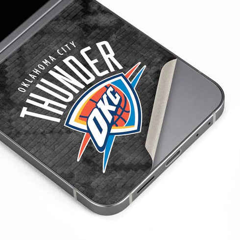 NBA Oklahoma City Thunder Dark Rust Galaxy Z Flip6 Skin
