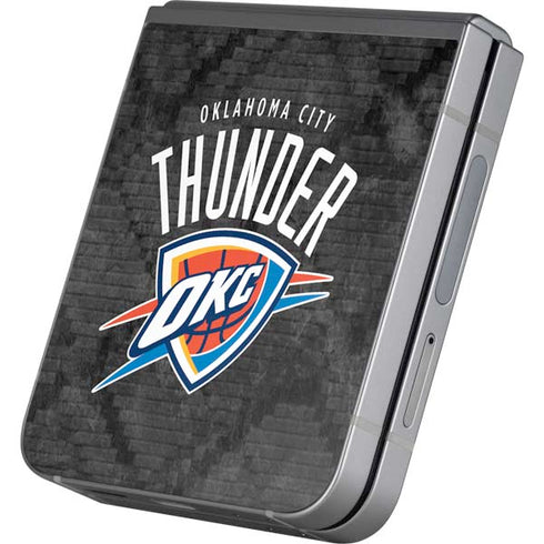 NBA Oklahoma City Thunder Dark Rust Galaxy Z Flip6 Skin