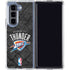NBA Oklahoma City Thunder Dark Rust Galaxy Z Fold5 5G Clear Case