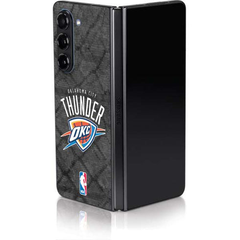 NBA Oklahoma City Thunder Dark Rust Galaxy Z Fold5 5G Skin
