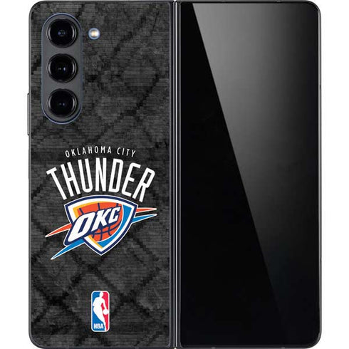 NBA Oklahoma City Thunder Dark Rust Galaxy Z Fold5 5G Skin