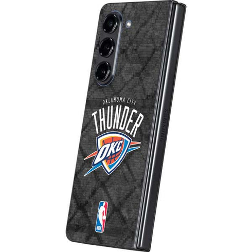 NBA Oklahoma City Thunder Dark Rust Galaxy Z Fold5 5G Skin