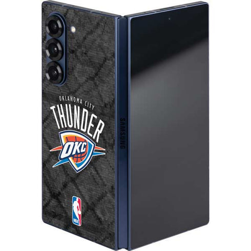 NBA Oklahoma City Thunder Dark Rust Galaxy Z Fold6 Skin