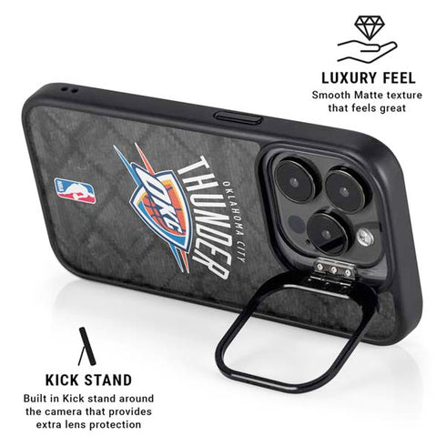NBA Oklahoma City Thunder Dark Rust iPhone 14 Pro Kickstand Case