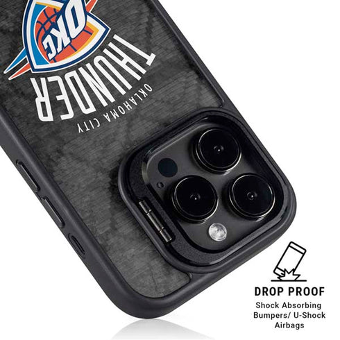 NBA Oklahoma City Thunder Dark Rust iPhone 14 Pro Kickstand Case